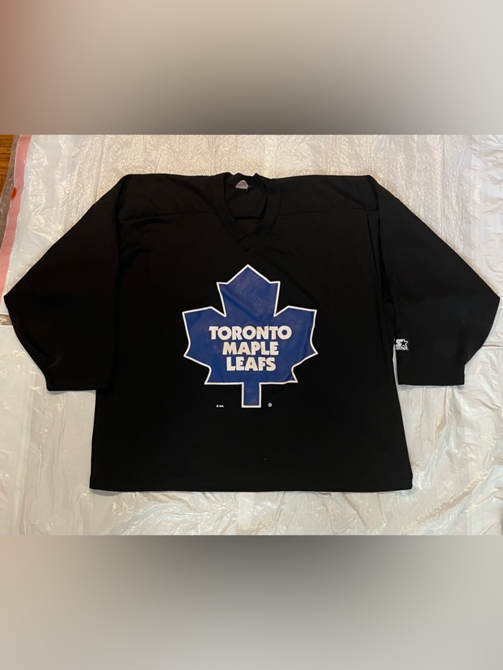 Toronto Maple Leafs Black men’s Starter Jersey Sz xxl